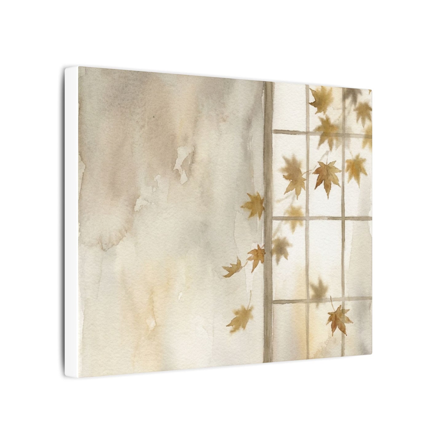 Warm Shoji Screen Canvas Art - Watercolor Japandi