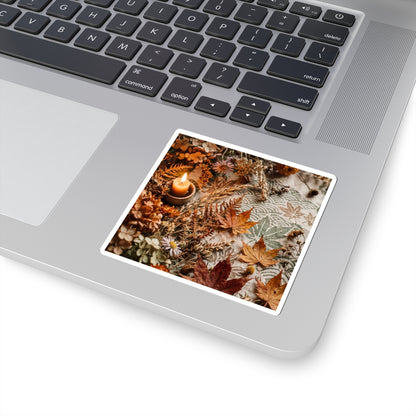 Dried Flowers Sticker | Autumn Japandi Japanese Pattern Art
