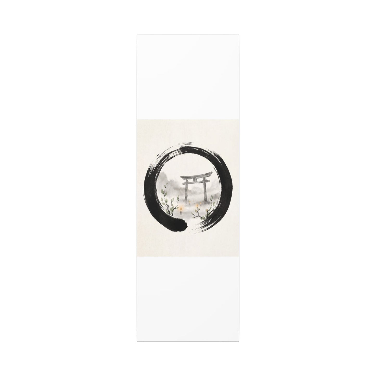 Spring Torii Gate Enso Canvas Art | Tranquil Decor