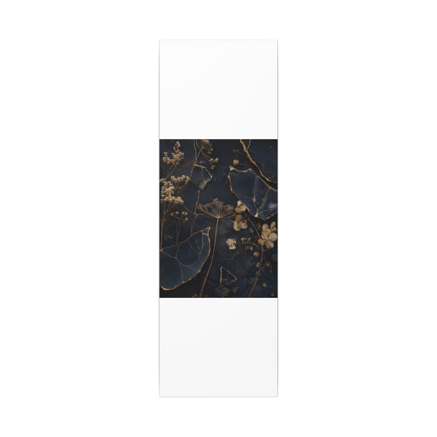 Philosophical Dried Flowers Canvas Art - Broken Beauty Kintsugi