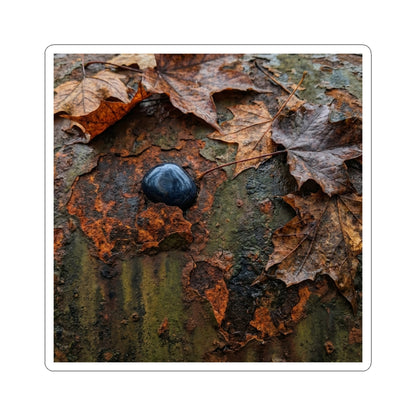 Rust Patina Autumn Sticker | Dark Japandi Sophisticated Design