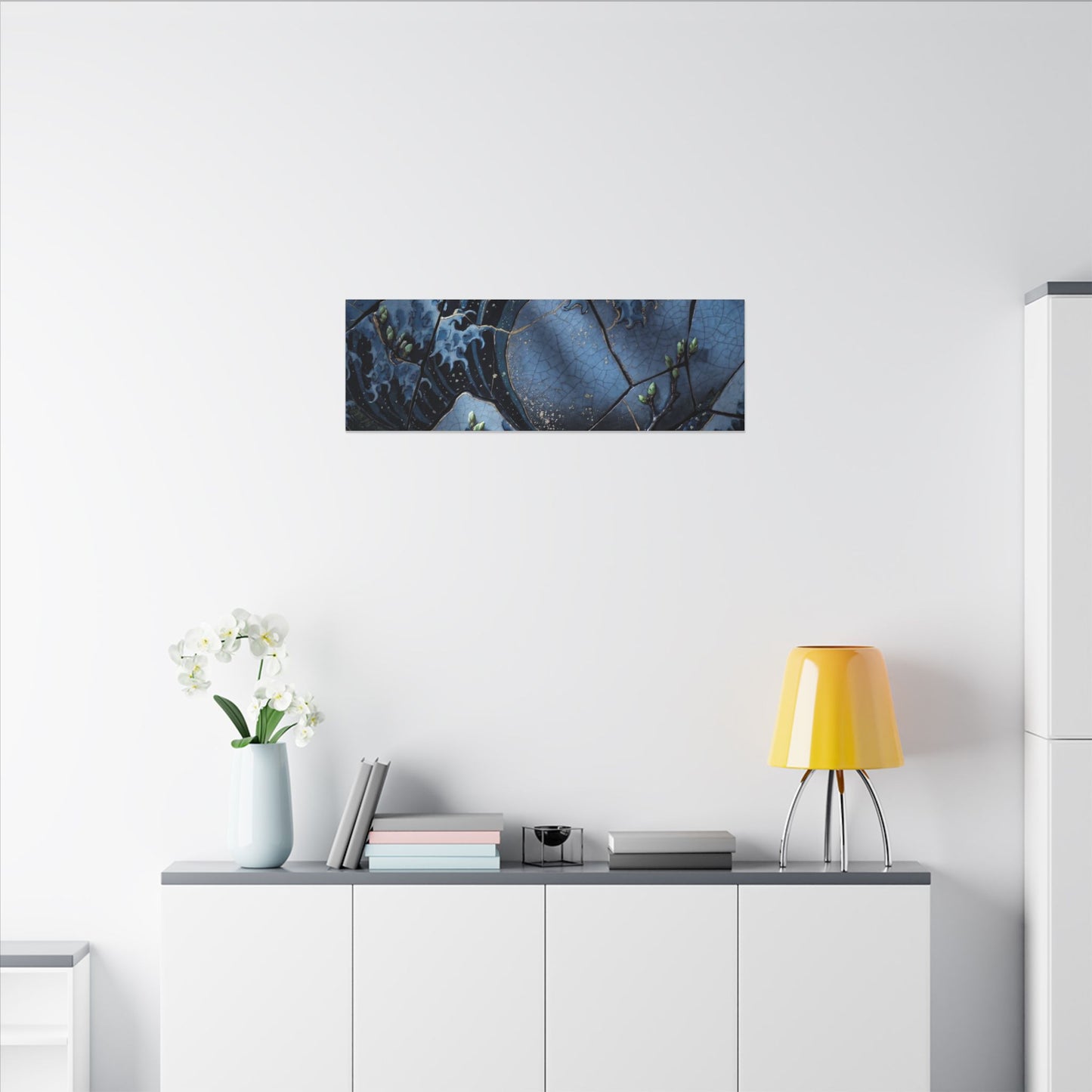 Ocean Wave Spring Canvas Art | Kintsugi Artful Design