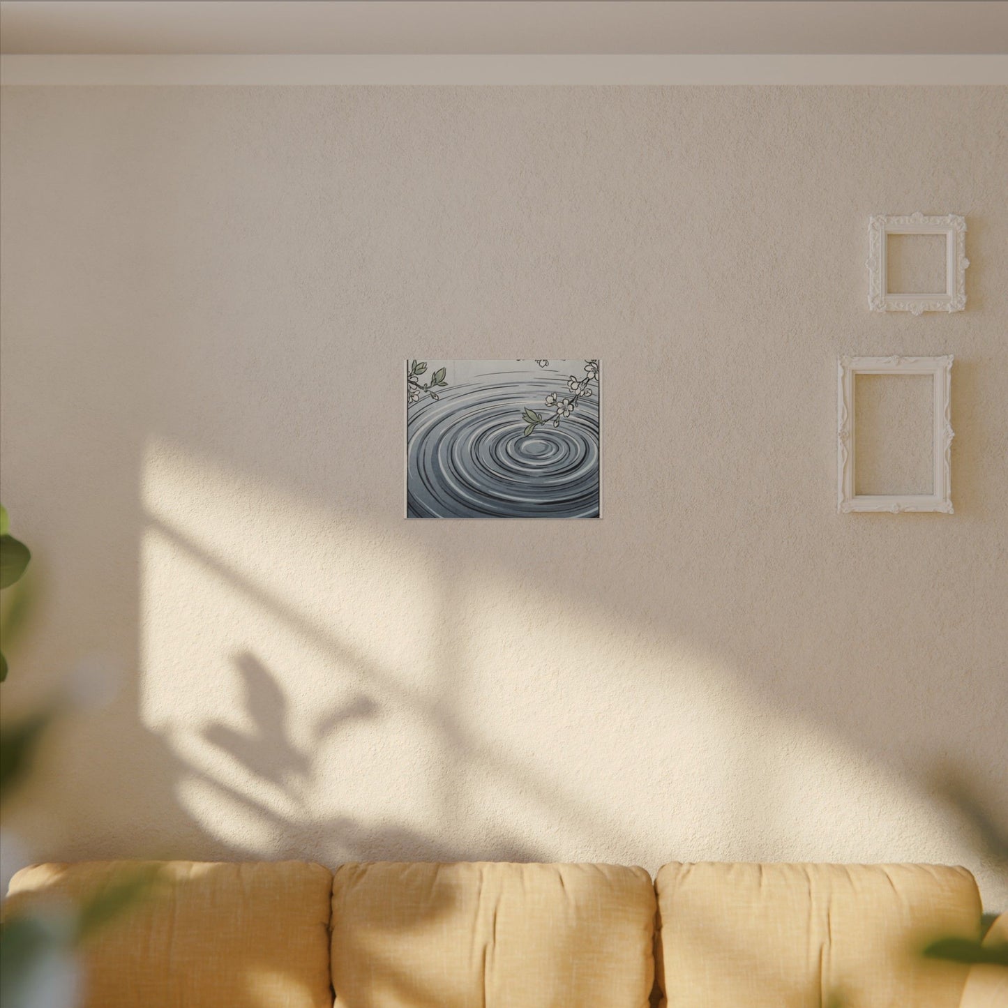 Calm Water Ripple Canvas Art - Ukiyo E Inspired Zen