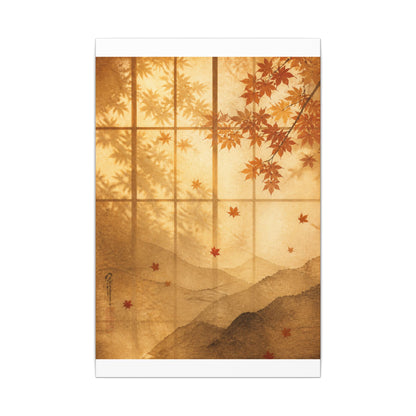 Shoji Screen Texture Canvas Art | Earthy Japandi Art