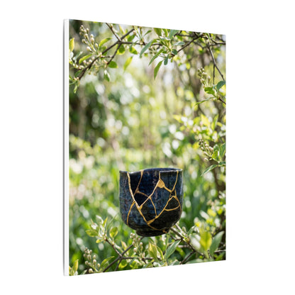 Kintsugi Broken Pottery in Dappled | Broken Beauty Canvas Art