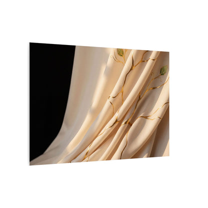 Golden Hour Silk Drape Canvas Art - Kintsugi Fukinsei