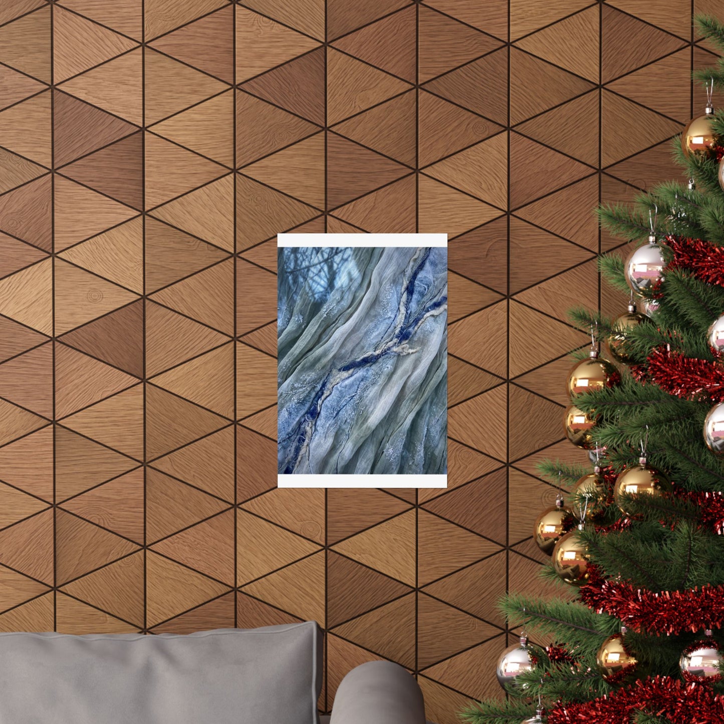 Warm Silk Drape Wall Art Print - Texture Japandi