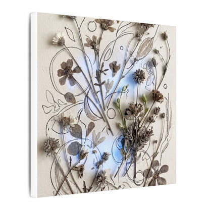 Dried Flowers Minimal Line Canvas Art | Elegant Japandi Art
