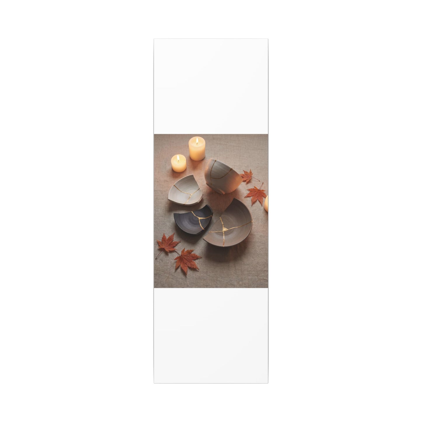 Candlelight Broken Pottery Canvas Art - Japandi Ma