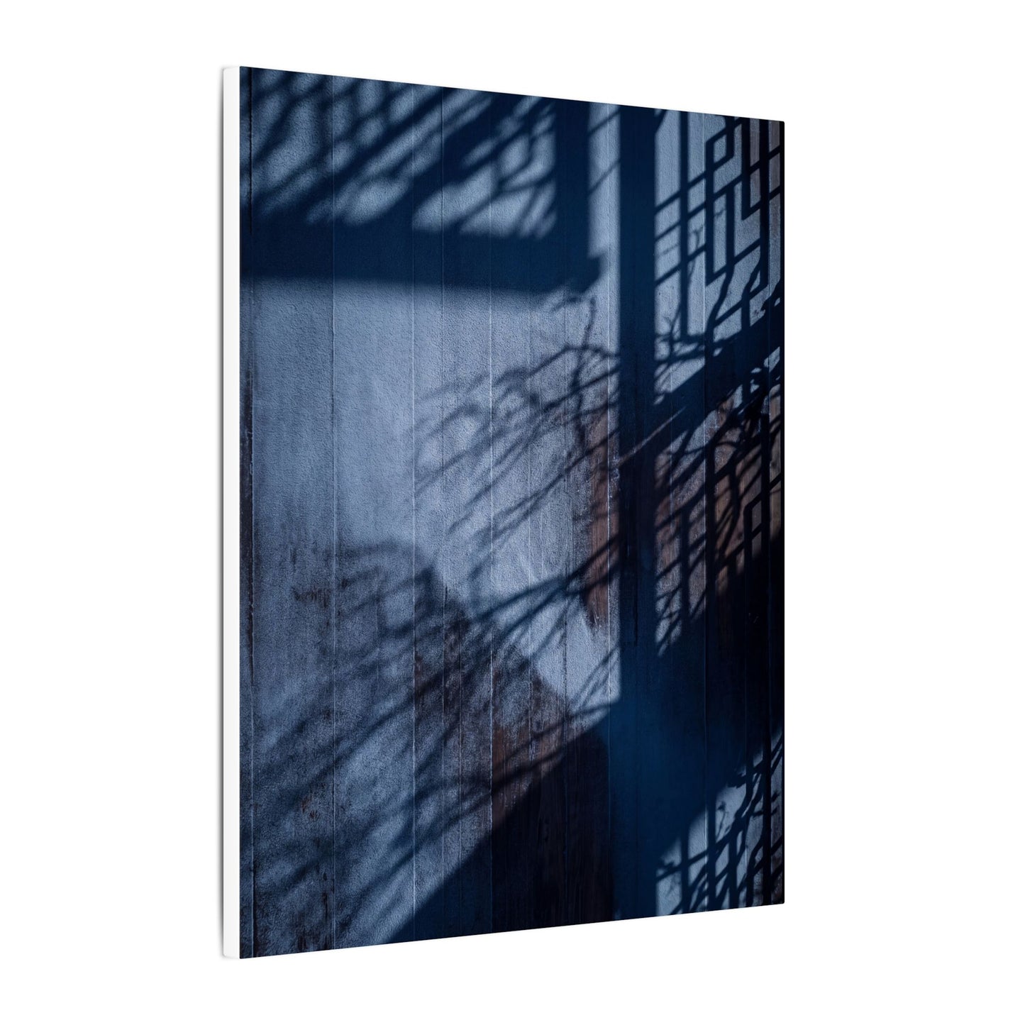 Shadow Play Moody Minimal Canvas Art | Moody Dark Japandi Art