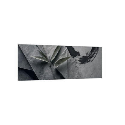 Winter Paper Fold Enso Canvas Art | Serene Decor