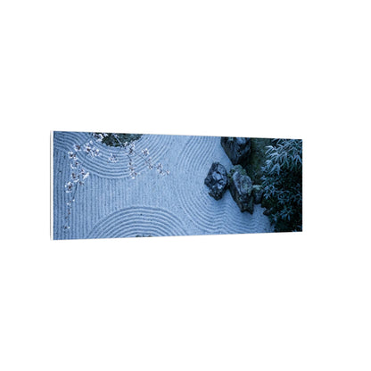 Contemplative Cherry Blossom Canvas Art - Karesansui Zen