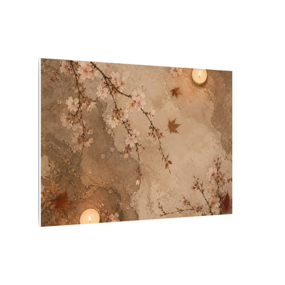 Cherry Blossom Canvas Art | Autumn Japandi Japanese Pattern Art