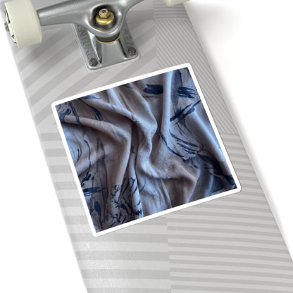 Moonlight Silk Drape Sticker - Japandi Fukinsei Art Print