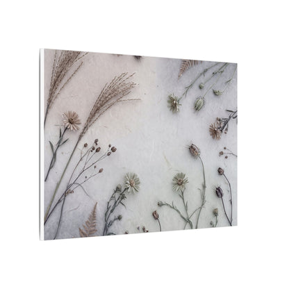 Dried Flowers Japanese Pattern Canvas Art | Elegant Japandi Art