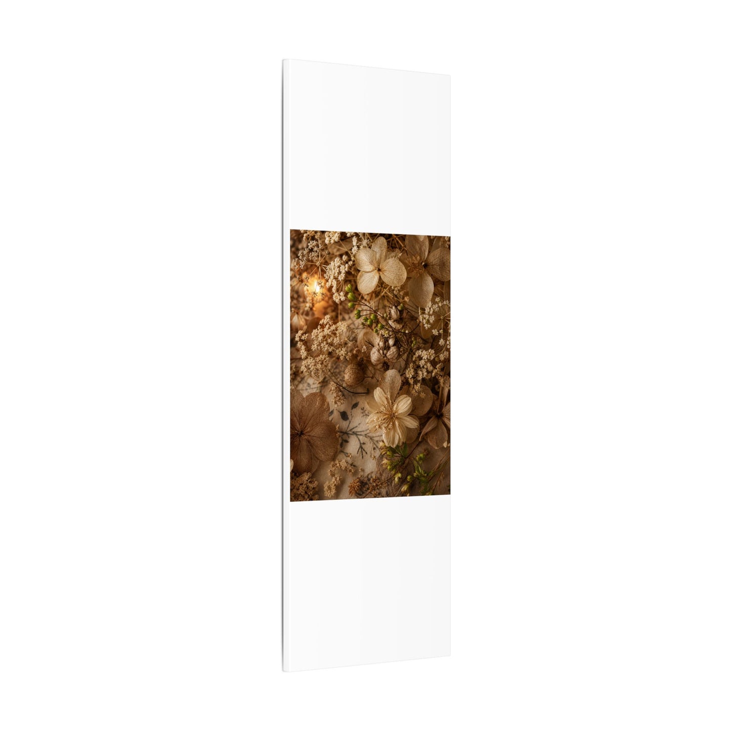Spring Dried Flowers Japanese Pattern Canvas Art | Earthy Decor