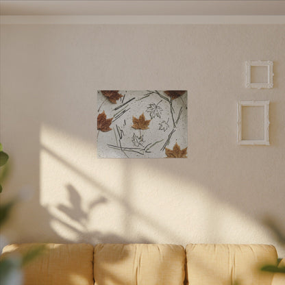 Ceramic Bowl Autumn Canvas Art | Japandi Elegant Design