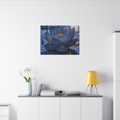 Kintsugi Lotus Flower in Dawn | Broken Beauty Canvas Art
