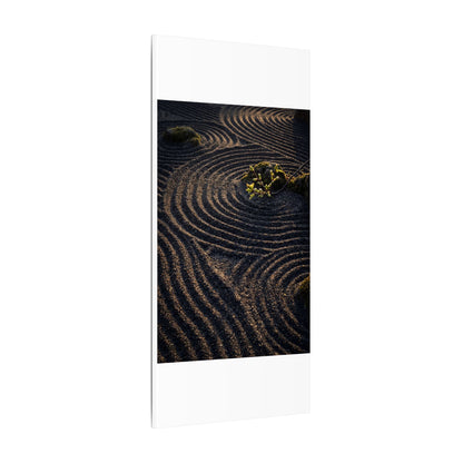 Spring Rock Garden Shadow Zen Canvas Art | Atmospheric Decor
