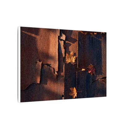 Seijaku Rust Patina Canvas Art - Dark Japandi Shadow Zen