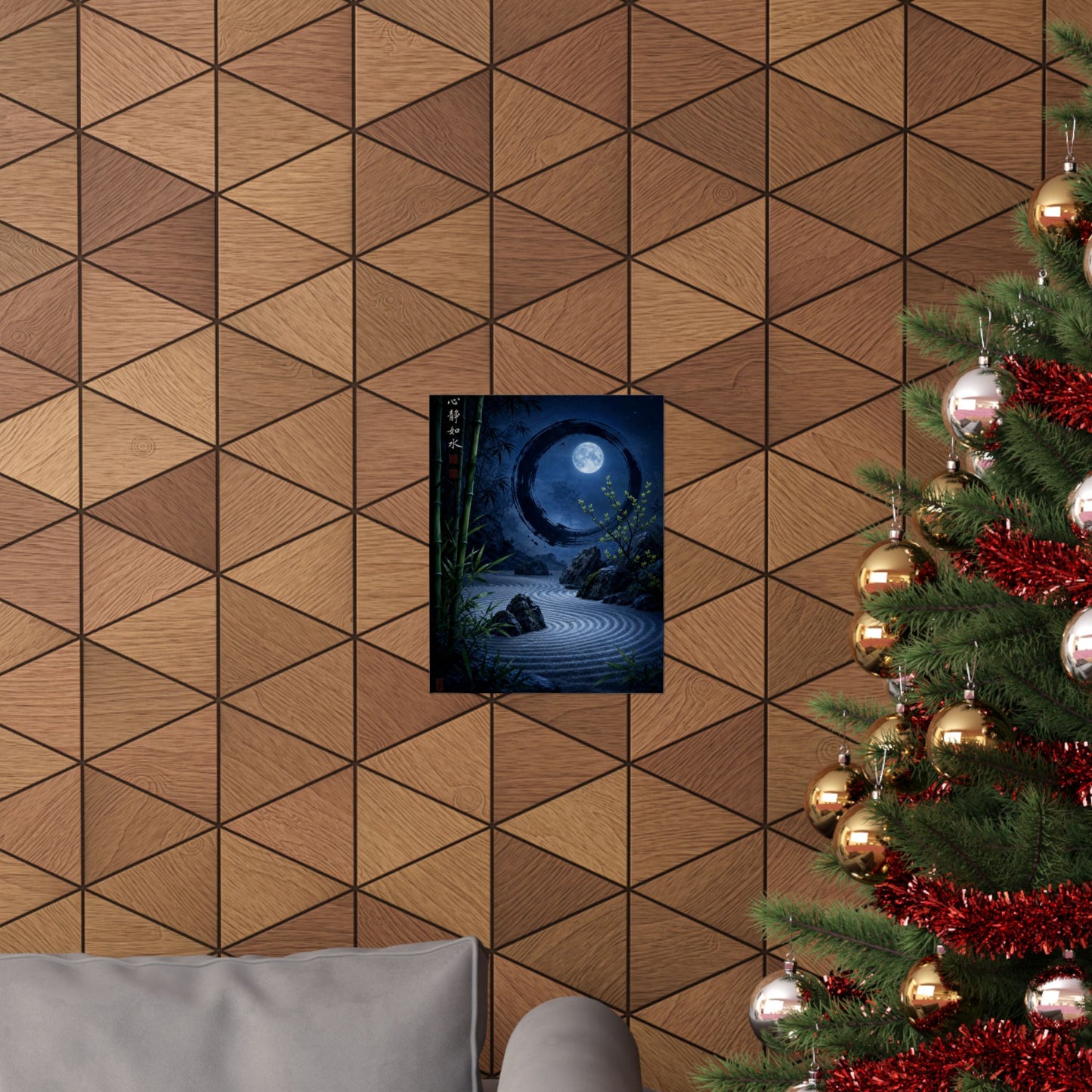 Fukinsei Rock Garden Wall Art Print - Zen Enso