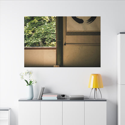 Tea Ceremony Enso Canvas Art | Serene Zen Art