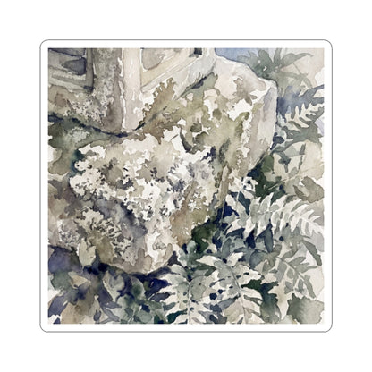 Stone Lantern Watercolor Sticker | Neutral Japandi Art Art Print