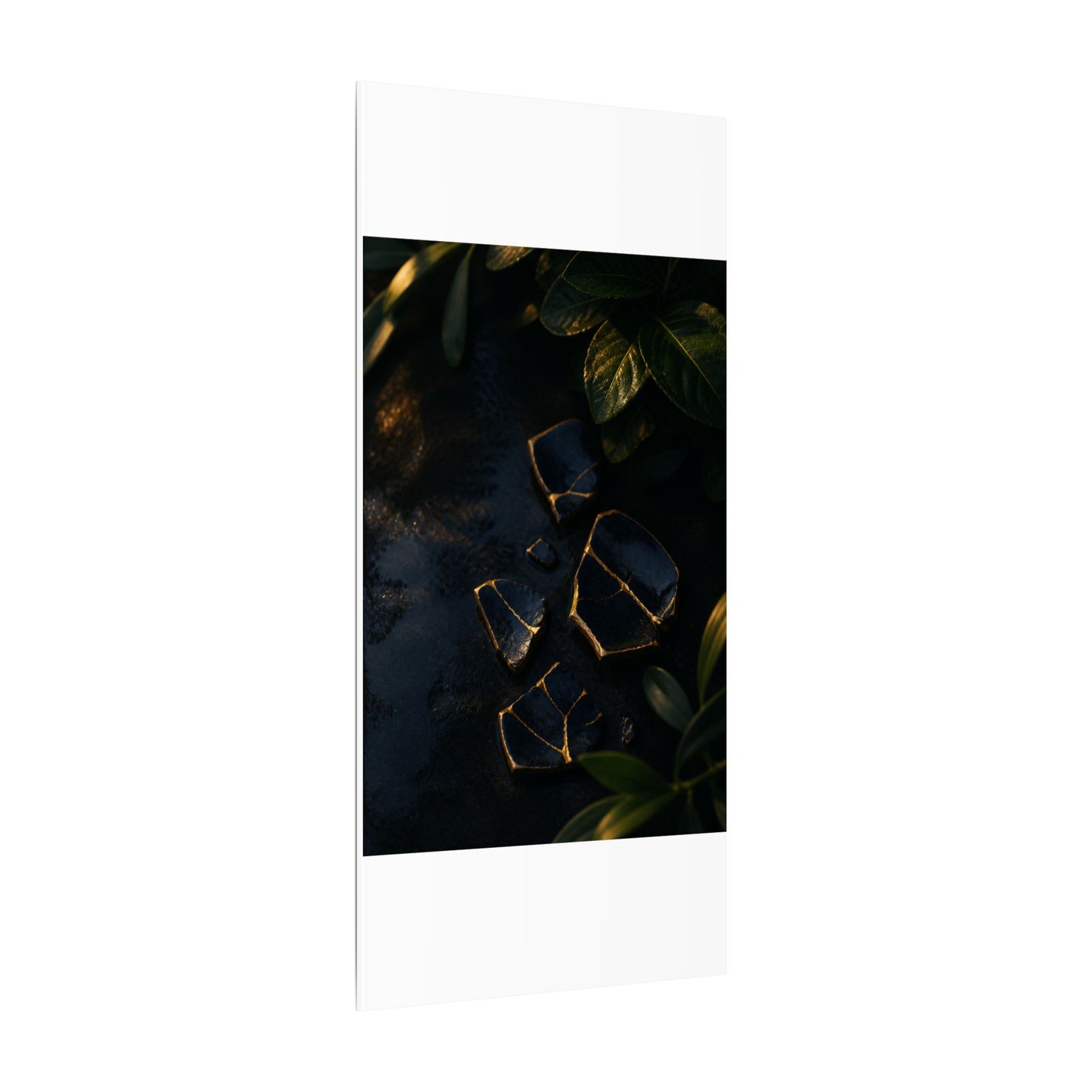 Summer Broken Pottery Moody Minimal Canvas Art | Atmospheric Decor