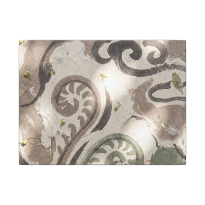 Dappled Ink Brushstroke Canvas Art - Japandi Ma Art Print