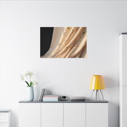 Golden Hour Silk Drape Canvas Art - Kintsugi Fukinsei