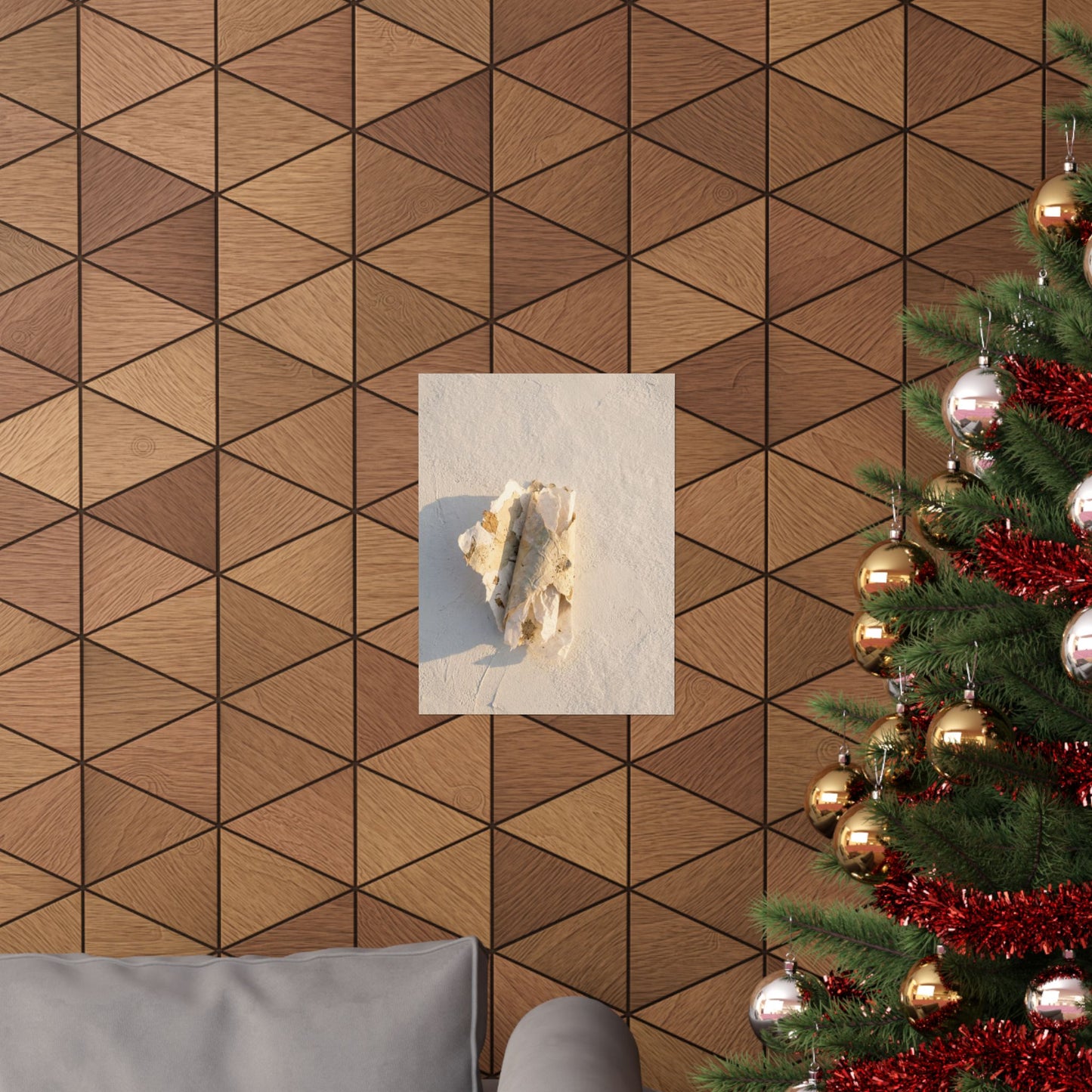 Paper Fold Texture Wall Art Print | Cozy Japandi Art