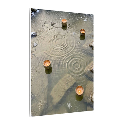 Water Ripple Canvas Art | Winter Japandi Japanese Pattern Art