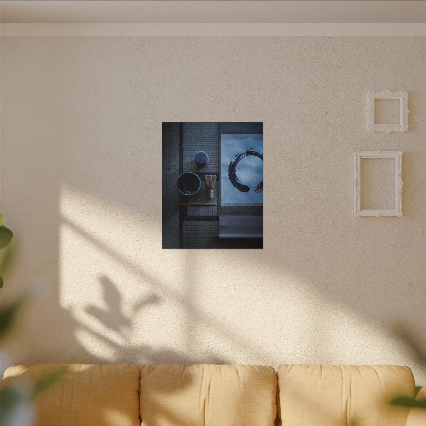 Tea Ceremony Enso Canvas Art | Calm Zen Art