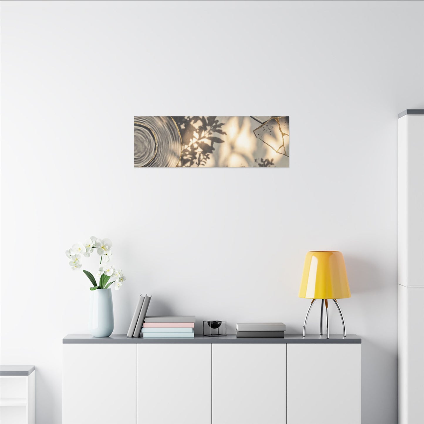 Healing Water Ripple Canvas Art - Gold Vein Kintsugi