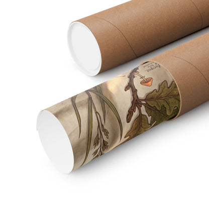 Spring Silk Drape Herbarium Wall Art Print | Nostalgic Decor