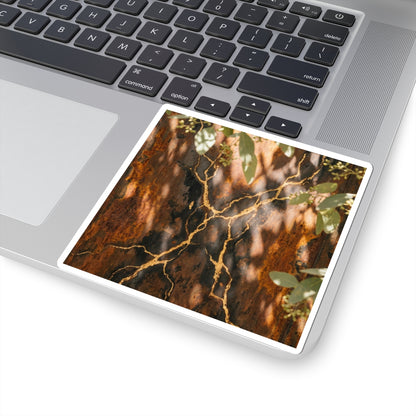 Kanso Rust Patina Sticker - Kintsugi Gold Vein