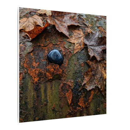 Datsuzoku Rust Patina Canvas Art - Dark Japandi Moody Minimal