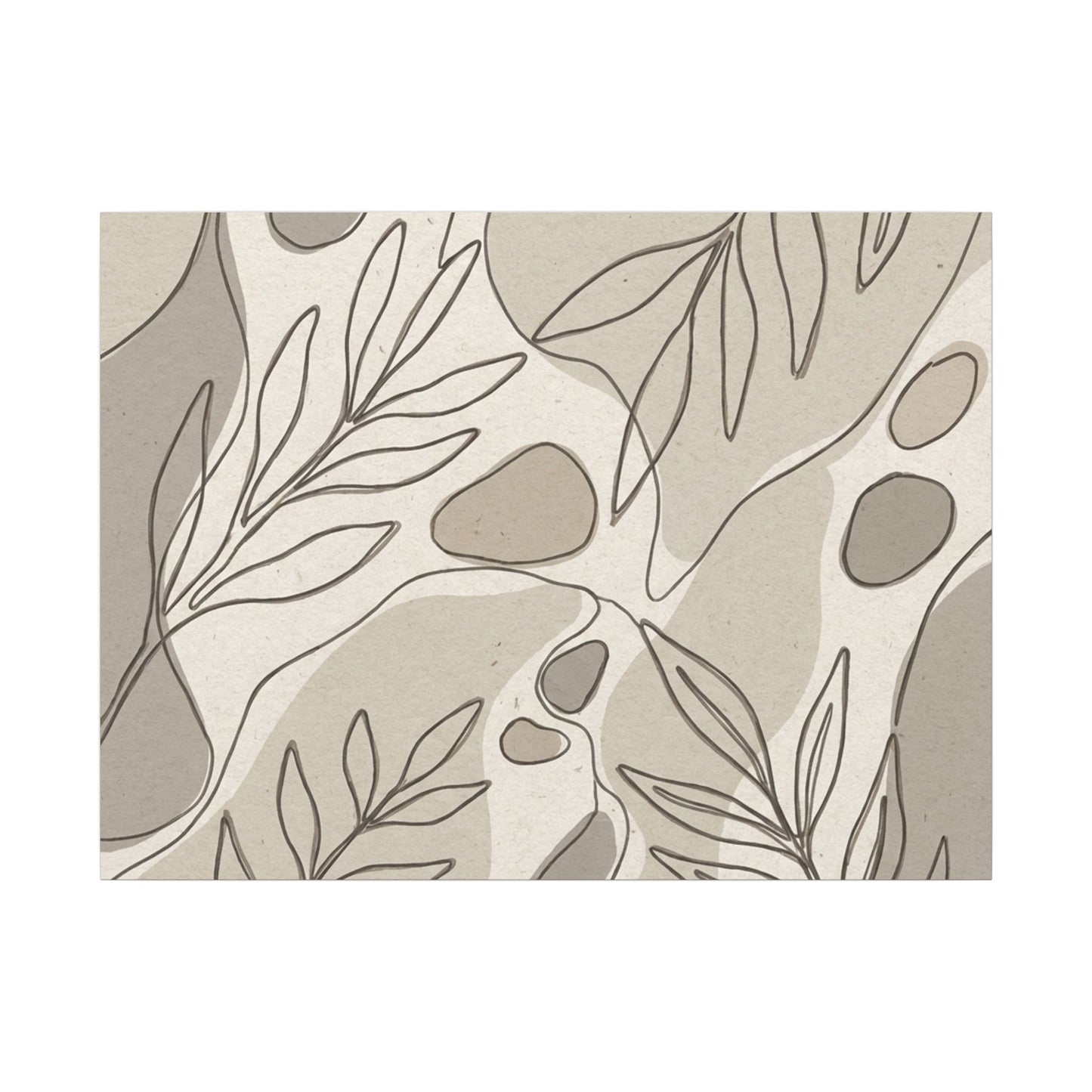 Japandi Minimal Line Canvas Art Art Print