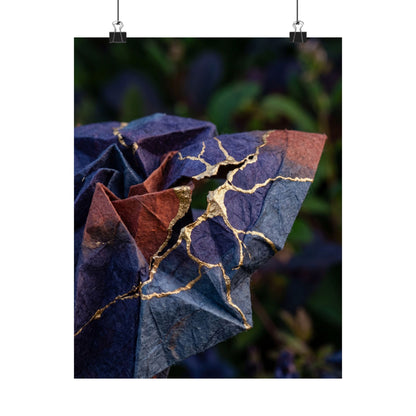 Paper Fold Summer Wall Art Print | Kintsugi Beautiful Design