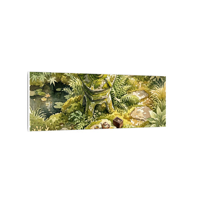 Datsuzoku Stone Lantern Canvas Art - Japandi Watercolor