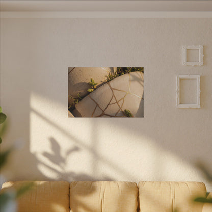 Spring Broken Pottery Gold Vein Canvas Art | Beautiful Decor