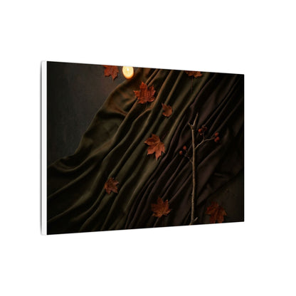 Autumn Silk Drape Moody Minimal Canvas Art | Moody Decor