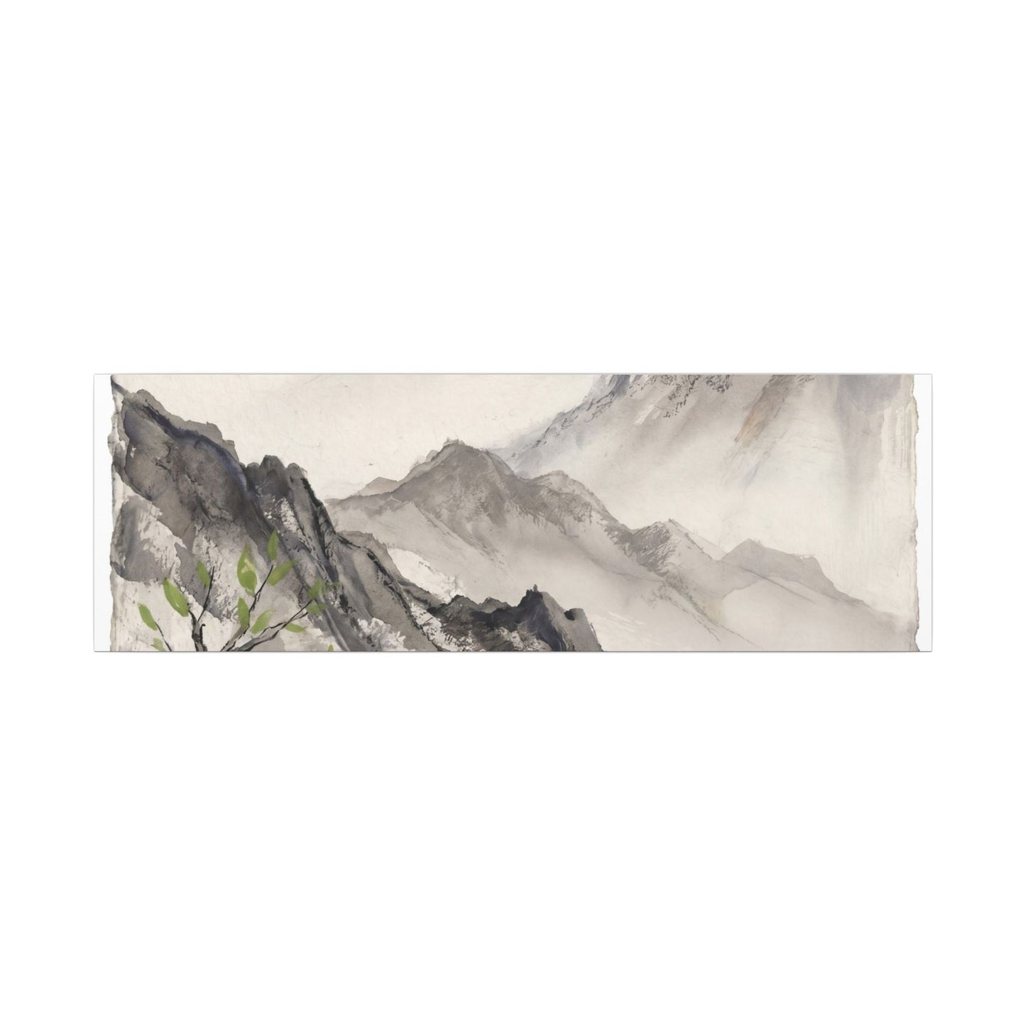 Spring Mountain Mist Texture Canvas Art | Warm Decor