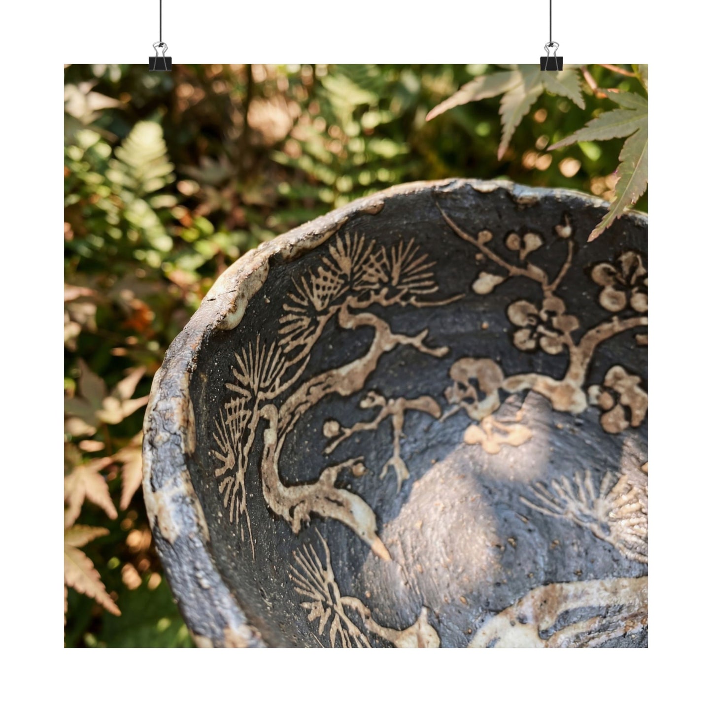 Ceramic Bowl Summer Wall Art Print | Japandi Warm Design