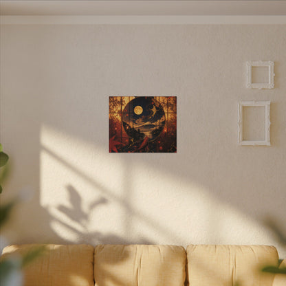 Beautiful Shoji Screen Canvas Art - Gold Vein Kintsugi