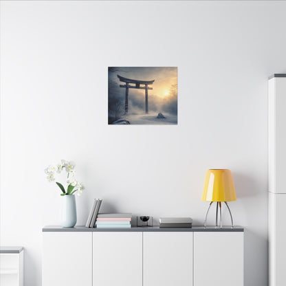 Zen Torii Gate in Golden Hour | Karesansui Canvas Art