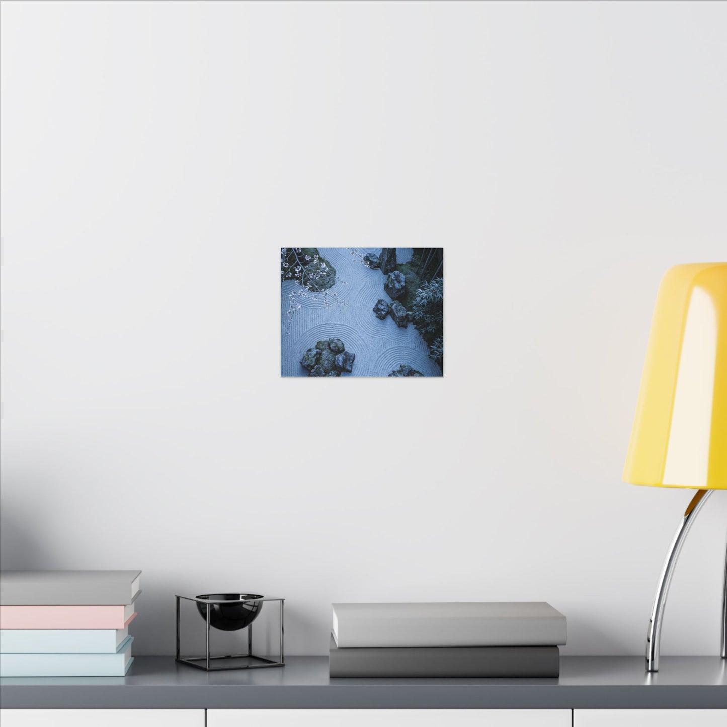 Earthy Silk Drape Canvas Art - Minimal Line Japandi