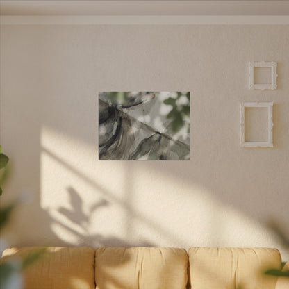 Spring Paper Fold Watercolor Canvas Art | Warm Decor