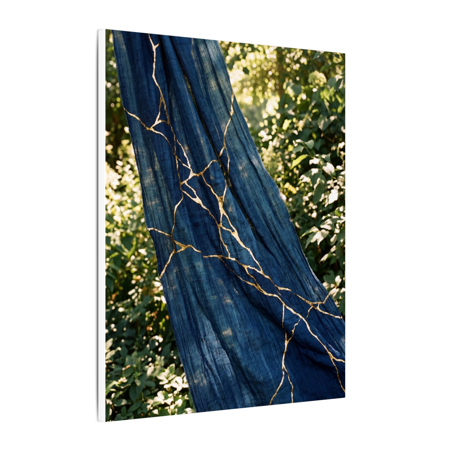 Resilient Silk Drape Canvas Art - Gold Repair Kintsugi