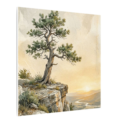 Pine Tree Canvas Art | Summer Japandi Texture Art